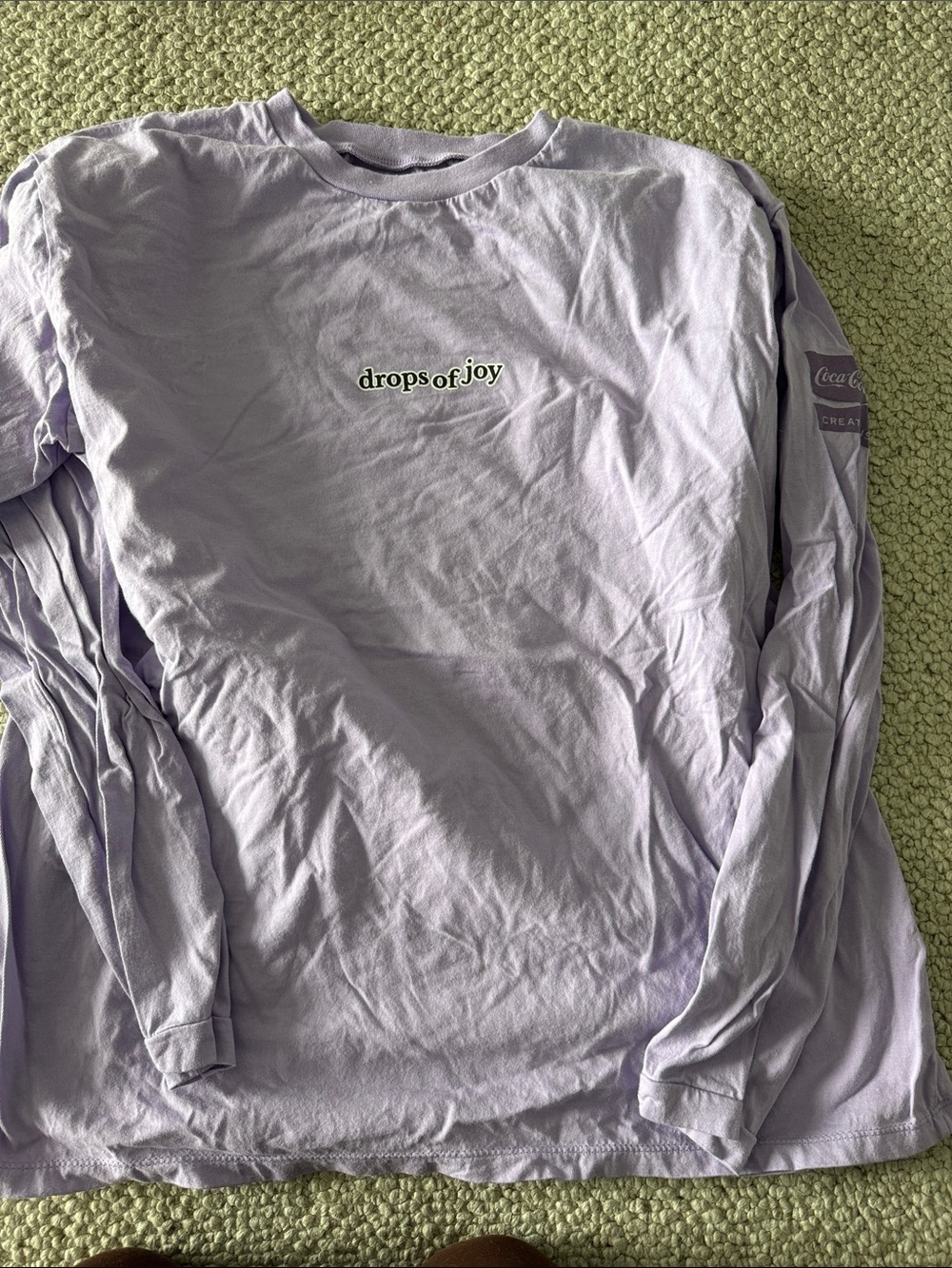 Drops of Joy Lavender Long-Sleeve Tee - cola cola creations